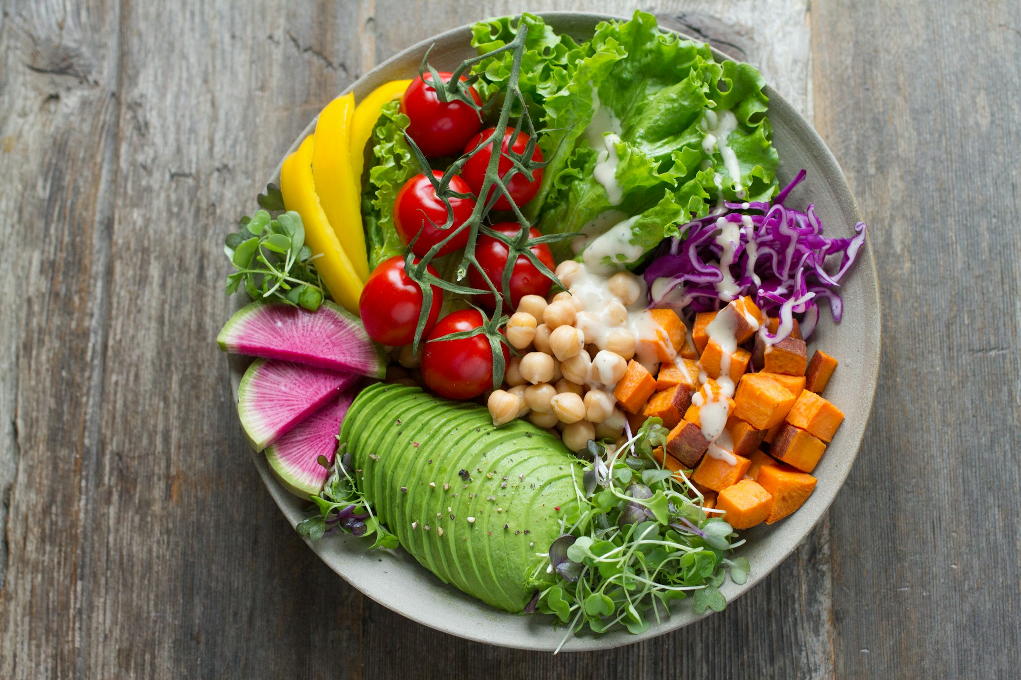 Healthy vegan and gluten-free food options